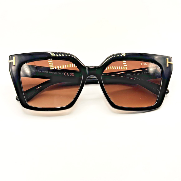 Tom Ford Sunglasses WINONA TF1030 01Z Black Cat Eye Brown Gradient Lens 53mm main image 12